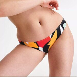 Sweaty Betty Peninsula Xtra Life Bikini Brief Green Frond Print, XS